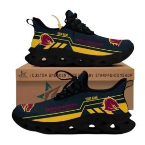 Brisbane Broncos Max Soul Shoes, All Over Print Max Soul Shoes Brisbane Broncos DNRL1196272025 - Black