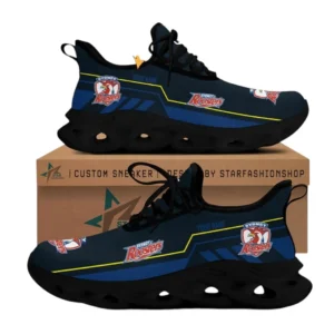 Sydney Roosters Max Soul Shoes, All Over Print Max Soul Shoes Sydney Roosters DNRL1196272039 - Black