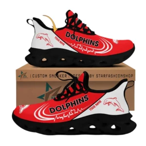 Dolphins NRL Max Soul Shoes, All Over Print Max Soul Shoes Dolphins NRL DNRL1202762031 - Black