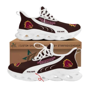 Brisbane Broncos Max Soul Shoes, All Over Print Max Soul Shoes Brisbane Broncos DNRL1216272026 - White