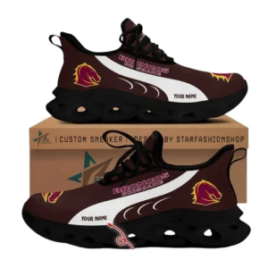Brisbane Broncos Max Soul Shoes, All Over Print Max Soul Shoes Brisbane Broncos DNRL1216272026 - Black