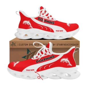 Dolphins NRL Max Soul Shoes, All Over Print Max Soul Shoes Dolphins NRL DNRL1216272032 - White