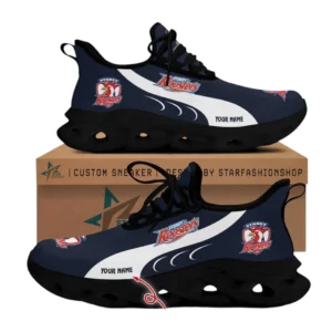 Sydney Roosters Max Soul Shoes, All Over Print Max Soul Shoes Sydney Roosters DNRL1216272036 - Black