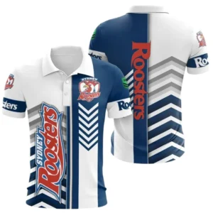 Sydney Roosters Polo Shirt, All Over Print Polo Shirt Sydney Roosters DNRL1246282027