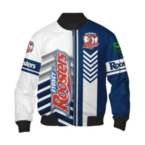 Sydney Roosters Bomber Jacket, All Over Print Bomber Jacket Sydney Roosters DNRL1246282027