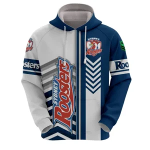 Sydney Roosters Hoodie, All Over Print Hoodie Sydney Roosters DNRL1246282027