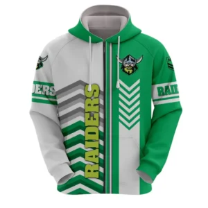 Canberra Raiders Zipper Hoodie, All Over Print Zipper Hoodie Canberra Raiders DNRL1246282031
