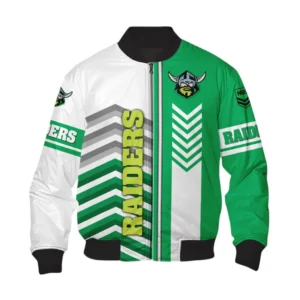 Canberra Raiders Bomber Jacket, All Over Print Bomber Jacket Canberra Raiders DNRL1246282031