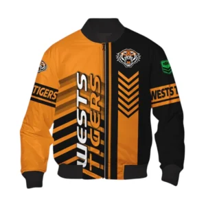 Wests Tigers Bomber Jacket, All Over Print Bomber Jacket Wests Tigers DNRL1246282032