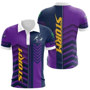 Melbourne Storm Polo Shirt, All Over Print Polo Shirt Melbourne Storm DNRL1246282033