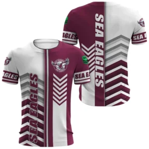 Manly Warringah Sea Eagles T-Shirt, All Over Print T-Shirt Manly Warringah Sea Eagles DNRL1246282037