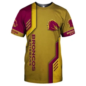 Brisbane Broncos T-Shirt, All Over Print T-Shirt Brisbane Broncos DNRL1256282025