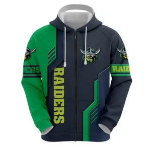Canberra Raiders Zipper Hoodie, All Over Print Zipper Hoodie Canberra Raiders DNRL1256282026