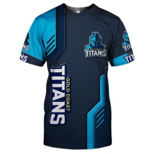 Gold Coast Titans T-Shirt, All Over Print T-Shirt Gold Coast Titans DNRL1256282030