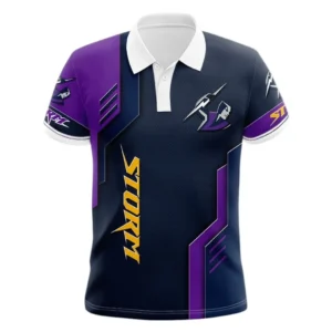 Melbourne Storm Polo Shirt, All Over Print Polo Shirt Melbourne Storm DNRL1256282032