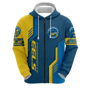 Parramatta Eels Zipper Hoodie, All Over Print Zipper Hoodie Parramatta Eels DNRL1256282036