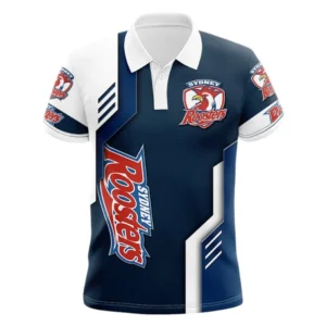 Sydney Roosters Polo Shirt, All Over Print Polo Shirt Sydney Roosters DNRL1256282040