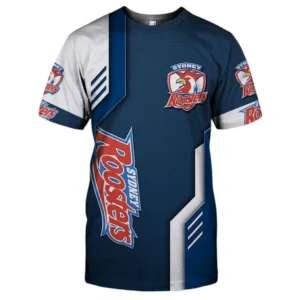 Sydney Roosters T-Shirt, All Over Print T-Shirt Sydney Roosters DNRL1256282040