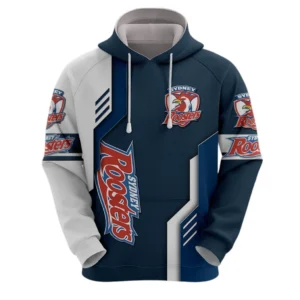 Sydney Roosters Hoodie, All Over Print Hoodie Sydney Roosters DNRL1256282040