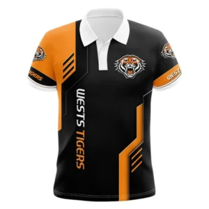 Wests Tigers Polo Shirt, All Over Print Polo Shirt Wests Tigers DNRL1256282041