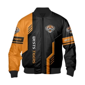 Wests Tigers Bomber Jacket, All Over Print Bomber Jacket Wests Tigers DNRL1256282041