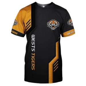 Wests Tigers T-Shirt, All Over Print T-Shirt Wests Tigers DNRL1256282041