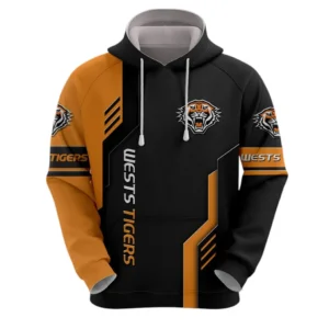 Wests Tigers Hoodie, All Over Print Hoodie Wests Tigers DNRL1256282041