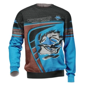 Cronulla Sharks Sweatshirt, All Over Print Sweatshirt  Cronulla Sharks DNRL1266282026