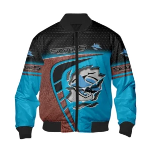 Cronulla Sharks Bomber Jacket, All Over Print Bomber Jacket Cronulla Sharks DNRL1266282026