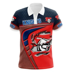 Newcastle Knights Polo Shirt, All Over Print Polo Shirt Newcastle Knights DNRL1266282028
