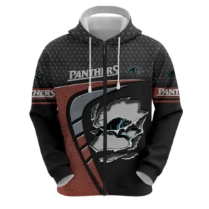Penrith Panthers Zipper Hoodie, All Over Print Zipper Hoodie Penrith Panthers DNRL1266282030