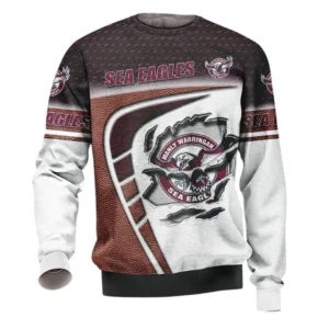 Manly Warringah Sea Eagles Sweatshirt, All Over Print Sweatshirt  Manly Warringah Sea Eagles DNRL1266282031