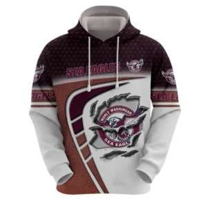 Manly Warringah Sea Eagles Hoodie, All Over Print Hoodie Manly Warringah Sea Eagles DNRL1266282031