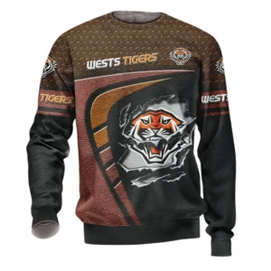 Wests Tigers Sweatshirt, All Over Print Sweatshirt  Wests Tigers DNRL1266282033