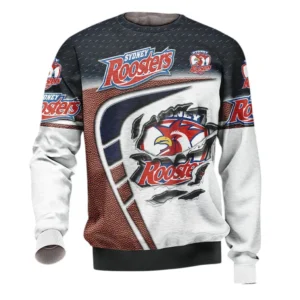 Sydney Roosters Sweatshirt, All Over Print Sweatshirt  Sydney Roosters DNRL1266282035