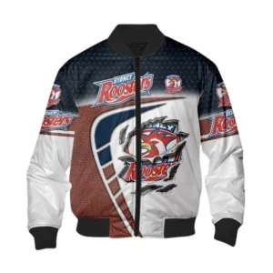 Sydney Roosters Bomber Jacket, All Over Print Bomber Jacket Sydney Roosters DNRL1266282035