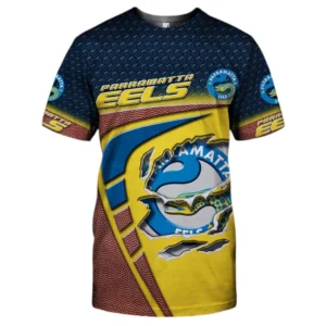 Parramatta Eels T-Shirt, All Over Print T-Shirt Parramatta Eels DNRL1266282036