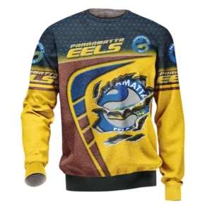 Parramatta Eels Sweatshirt, All Over Print Sweatshirt  Parramatta Eels DNRL1266282036
