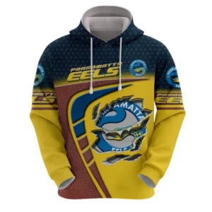 Parramatta Eels Hoodie, All Over Print Hoodie Parramatta Eels DNRL1266282036