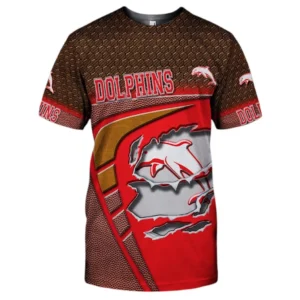 Redcliffe Dolphins T-Shirt, All Over Print T-Shirt Redcliffe Dolphins DNRL1266282040