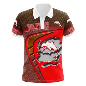 Redcliffe Dolphins Polo Shirt, All Over Print Polo Shirt Redcliffe Dolphins DNRL1266282040