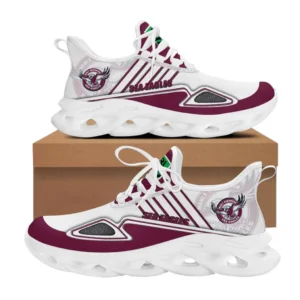 Manly Warringah Sea Eagles Max Soul Shoes, All Over Print Max Soul Shoes Manly Warringah Sea Eagles DNRL1276272037 - White