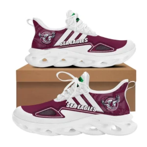 Manly Warringah Sea Eagles Max Soul Shoes, All Over Print Max Soul Shoes Manly Warringah Sea Eagles DNRL1276272038 - White
