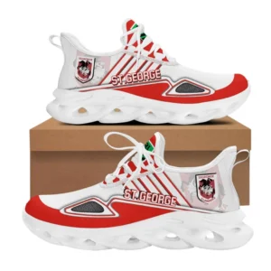St George Illawarra Dragons Max Soul Shoes, All Over Print Max Soul Shoes St George Illawarra Dragons DNRL1276272053 - White