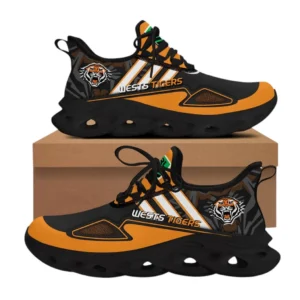 Wests Tigers Max Soul Shoes, All Over Print Max Soul Shoes Wests Tigers DNRL1276272058 - Black