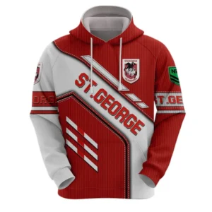 St George Illawarra Dragons Hoodie, All Over Print Hoodie St George Illawarra Dragons DNRL1286302025