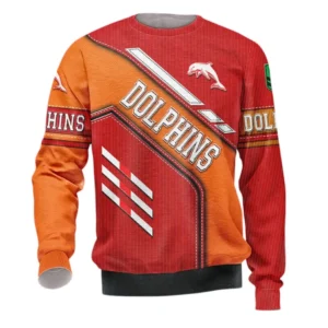 Redcliffe Dolphins Sweatshirt, All Over Print Sweatshirt  Redcliffe Dolphins DNRL1286302028