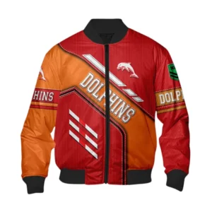 Redcliffe Dolphins Bomber Jacket, All Over Print Bomber Jacket Redcliffe Dolphins DNRL1286302028