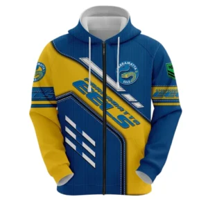 Parramatta Eels Zipper Hoodie, All Over Print Zipper Hoodie Parramatta Eels DNRL1286302030