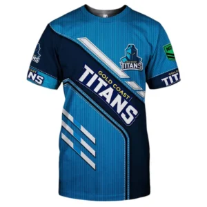 Gold Coast Titans T-Shirt, All Over Print T-Shirt Gold Coast Titans DNRL1286302032